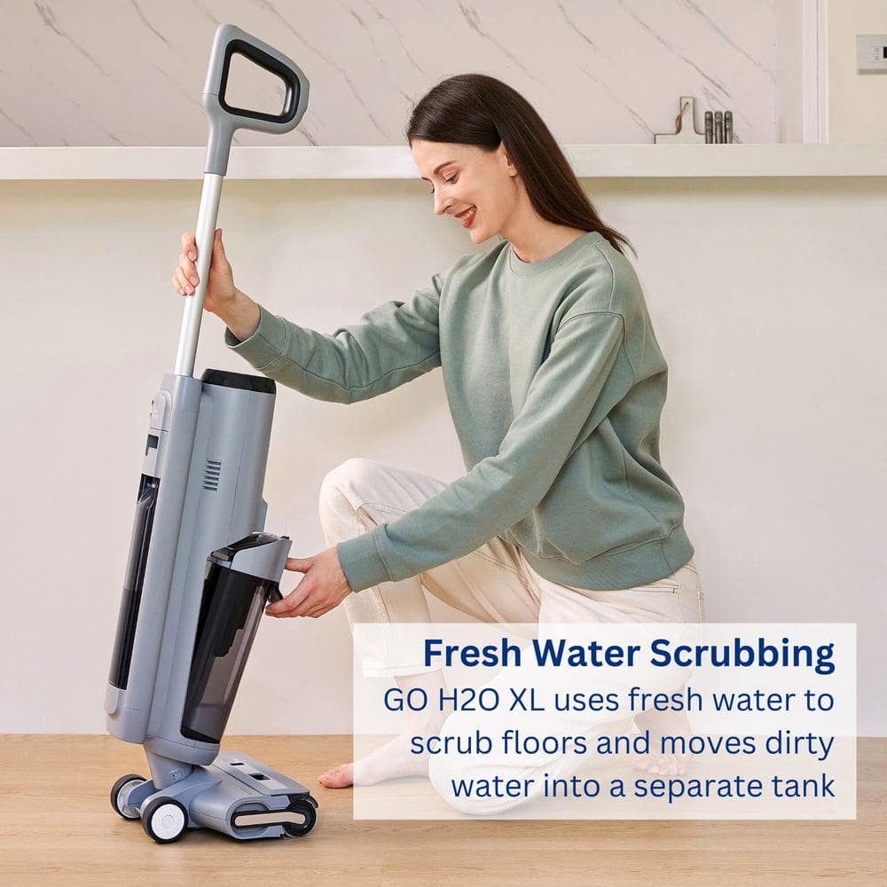 Tineco GO H2O XL Cordless Gray Wet/Dry Vacuum Mop