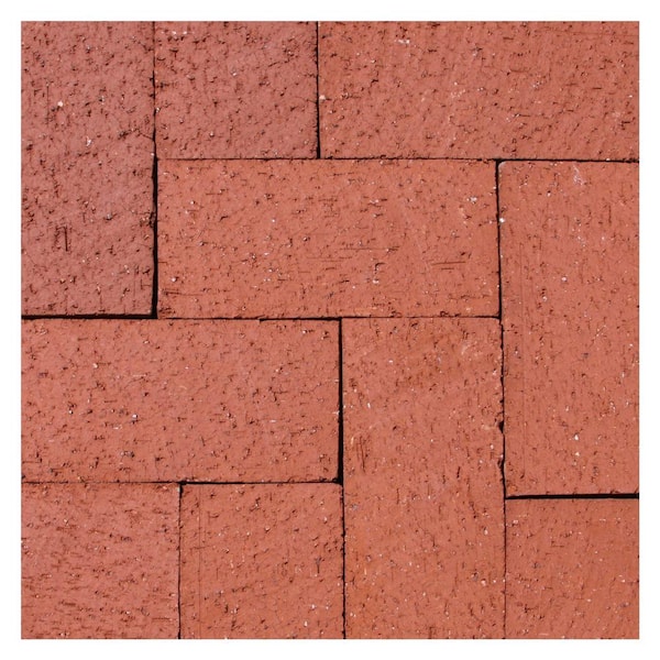 Unbranded 8 in. x 3.75 in. x 1.25 in. Clay Solid Brick,Red