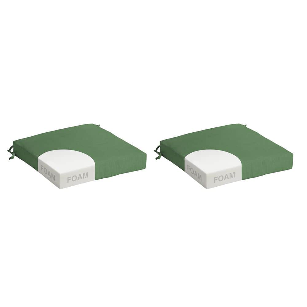 Foam Outdoor Seat Cushions (2-Pack), 19 x 19, Bright Moss Green Leala price history on PriceWatchPro