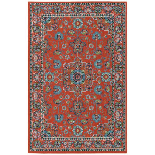 Sunice Collection Tangerine 2'2" x 8' Residential Indoor-Outdoor Runner