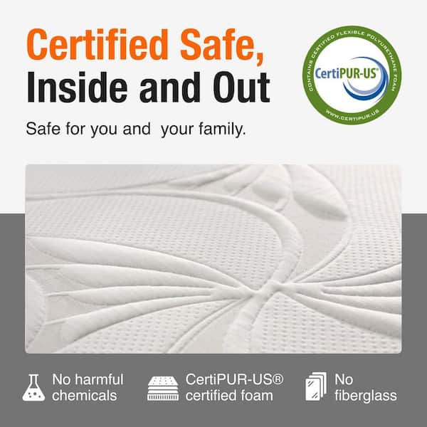 Choose Your Comfort King Plush Pressure Relieving Adaptive CertiPUR-US Cool Memory Foam 14 in. Bed-in-a-Box Mattress