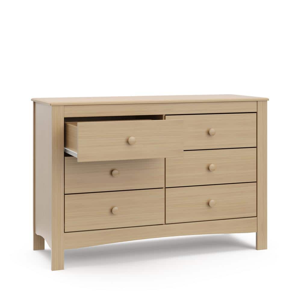 Driftwood 6-Drawer Double Dresser for Nursery