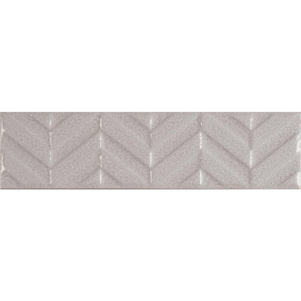 MSI Ziggy Gray 3 in. x 12 in. Matte Ceramic Wall Tile (0.25 sq. ft./Each)