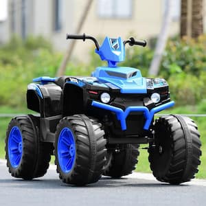 25.5 in. 3-Year To 7-Years Old Ride on Car 12-Volt Kids 4-Wheeler Navy