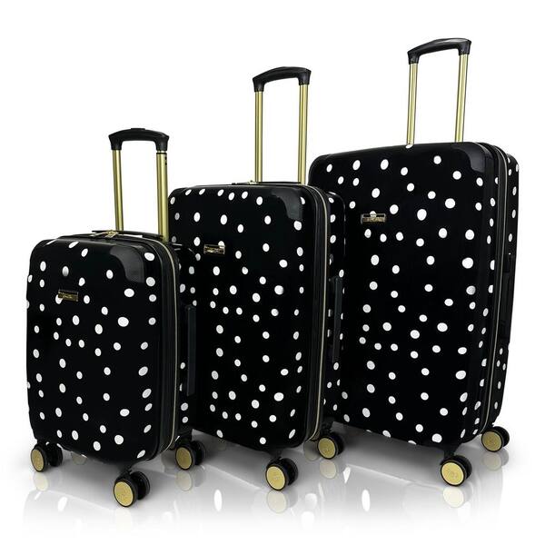 Jenni Chan Polka Dot 3-Piece Hardside Spinner Set JC107-ST3 Jenni Chan Polka Dot 3-Piece Hardside Spinner Set JC107-ST3