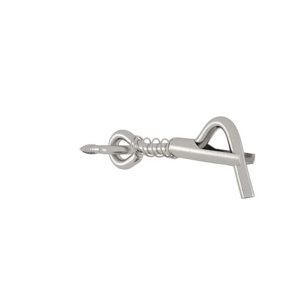 Stainless Steel 2 in. Positive Lock Gate Hook and Eye