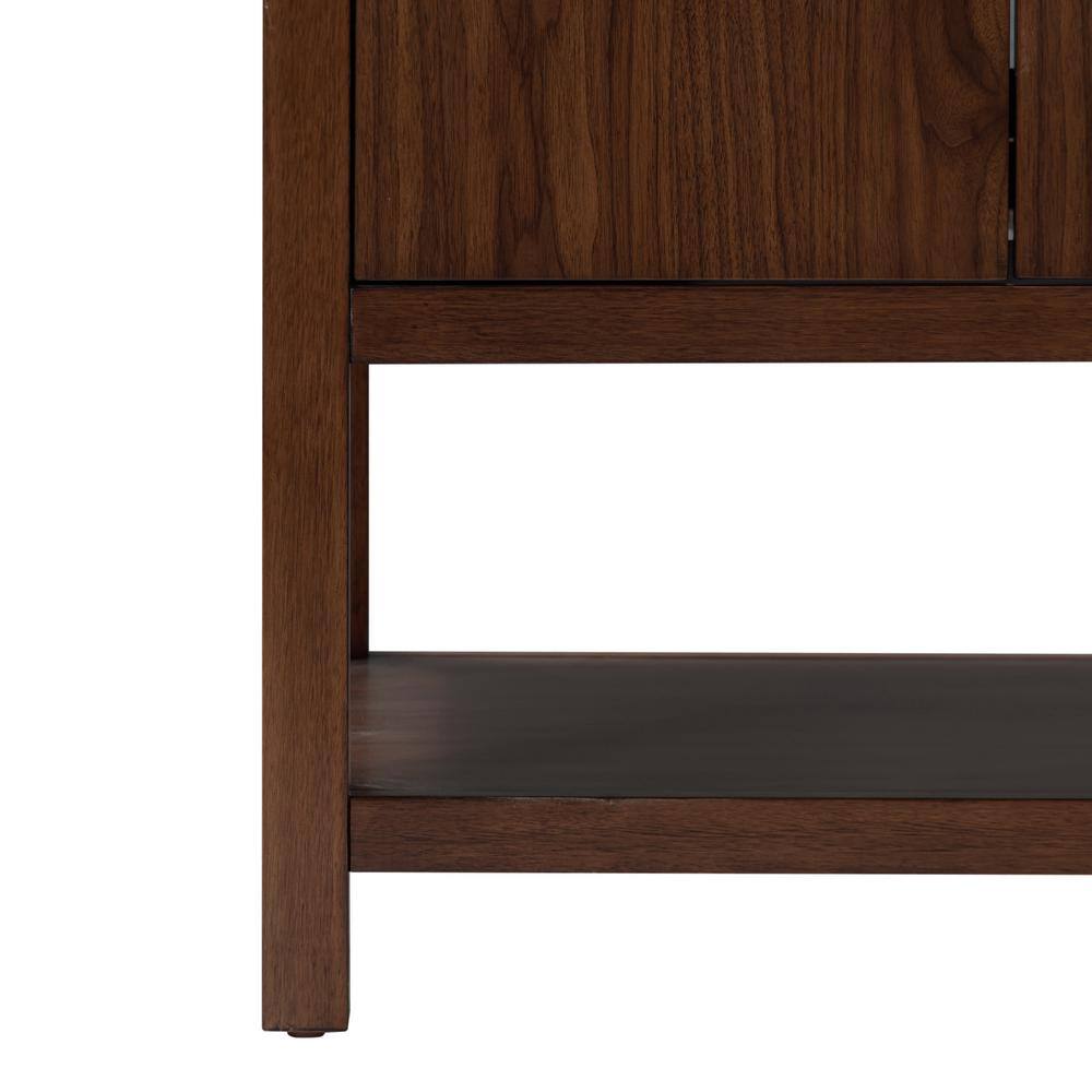 Zoe 37" Walnut Vanity with White Quartz Top