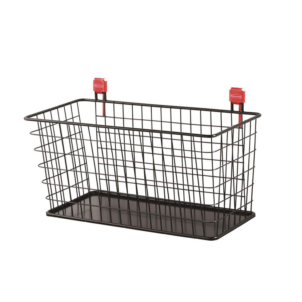 Wire Storage Baskets (2 Large, 2 Medium) - HR044, Black