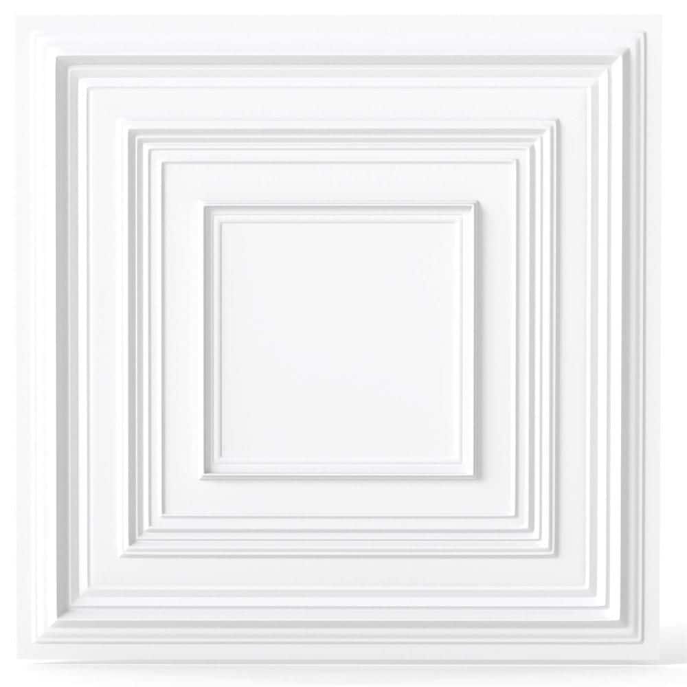 Drop Glue Up Ceiling Tiles 2 ft. x 2 ft. with 3D Patterns, 24-Pack Tiles up to 96 sq. ft. price history on PriceWatchPro