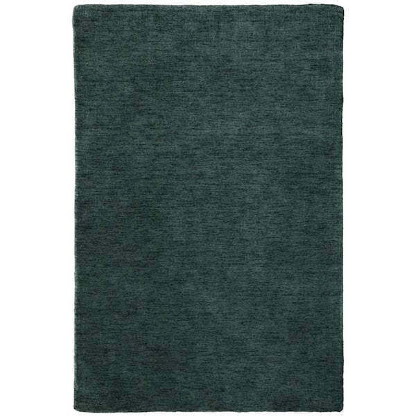 5 x 8 Green Solid Color Area Rug