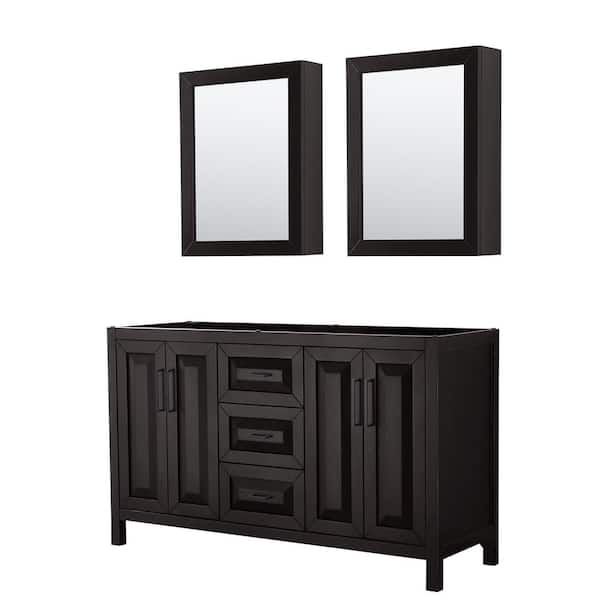 Wyndham Collection Daria 59-in White Bathroom Vanity Cabinet (Mirror Included) Wyndham Collection Daria 59-in White Bathroom Vanity Cabinet (Mirror Included)
