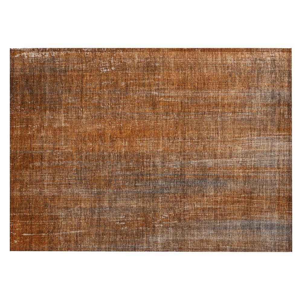 Orange 2 ft. x 3 ft. Woven Striped Rectangle Indoor/Outdoor Area Rug price history on PriceWatchPro