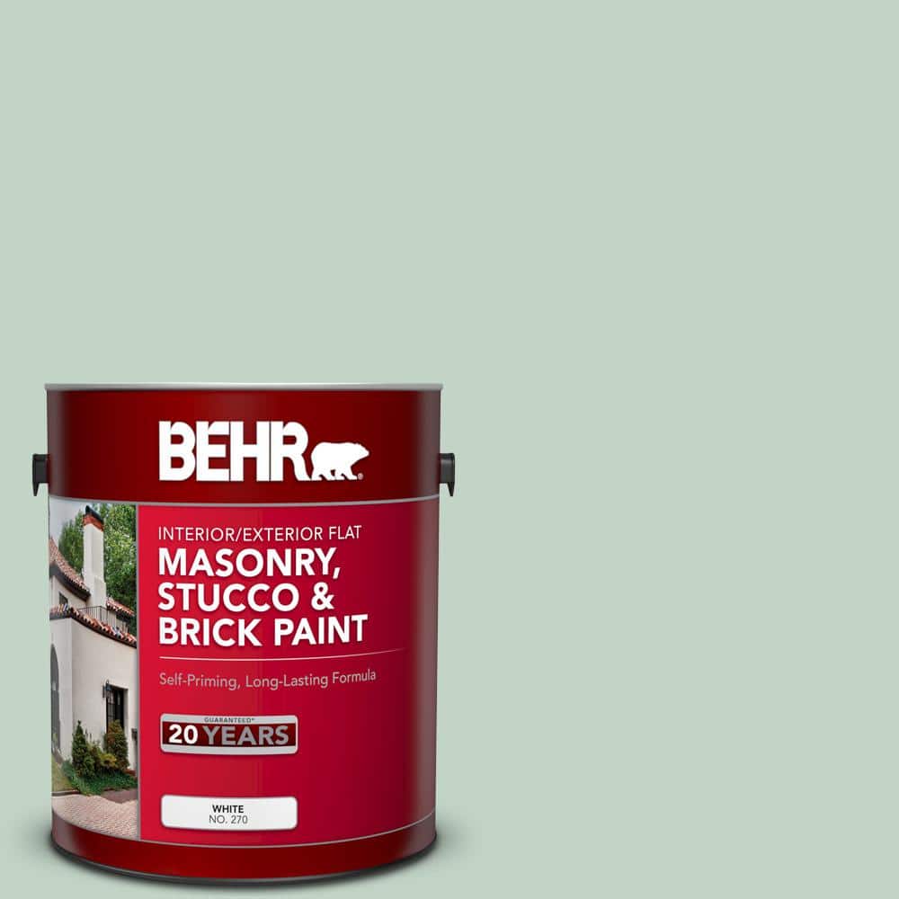 1 gal. #MS-64 Mesa Verde Flat Interior/Exterior Masonry, Stucco and Brick P