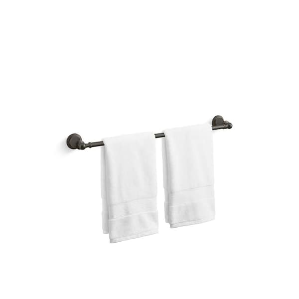 Capilano 24 in. Wall Mounted Towel Bar in Oil-Rubbed Bronze