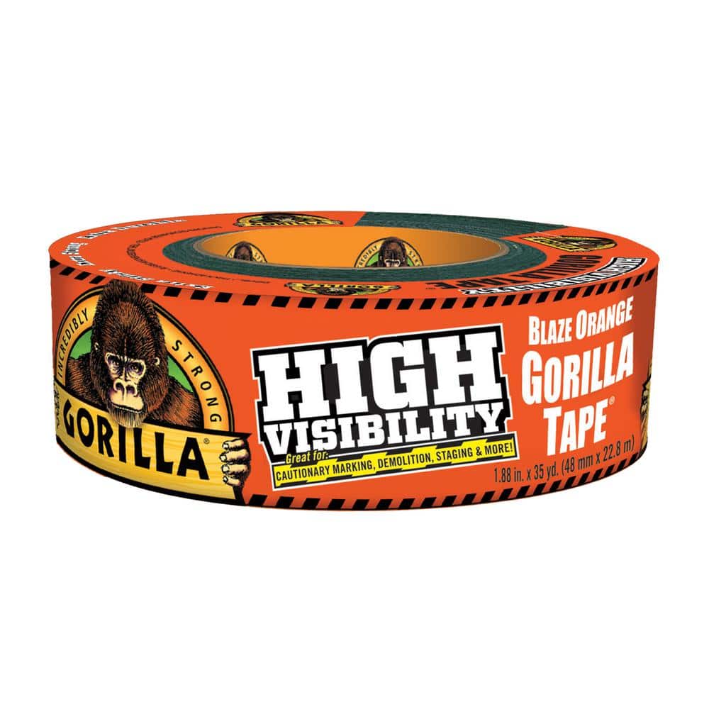 Gorilla 1.88 in. x 35 yd. High Visibility Orange Tape (6Pack) 6004002 The Home Depot