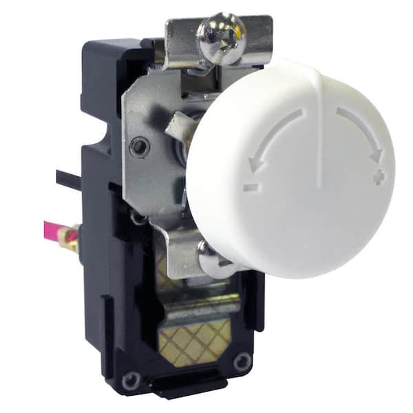 3.8 in. x 2 in. x 2.4 in. Double Pole Retrofit Built-In Thermostat Kit for Wall Heaters in White