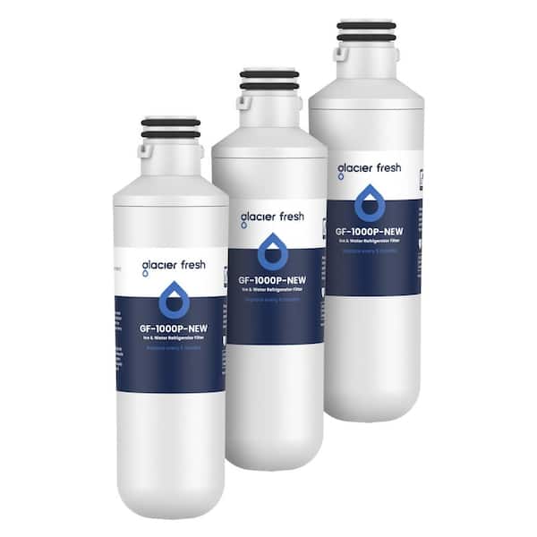 GLACIER FRESH LT1000PC Replacement Refrigerator Water Filter，3-Pack