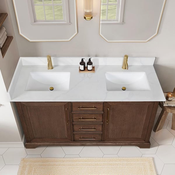 Y家族 マーブル38 ROSWELL Tokyo 60 in. W. x 22 in. D x 33.9 in. H Double Bath