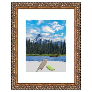 Antique Bronze Wood Picture Frame Opening Size 11 x 14 in. (Matted To 8 x 10 in.)