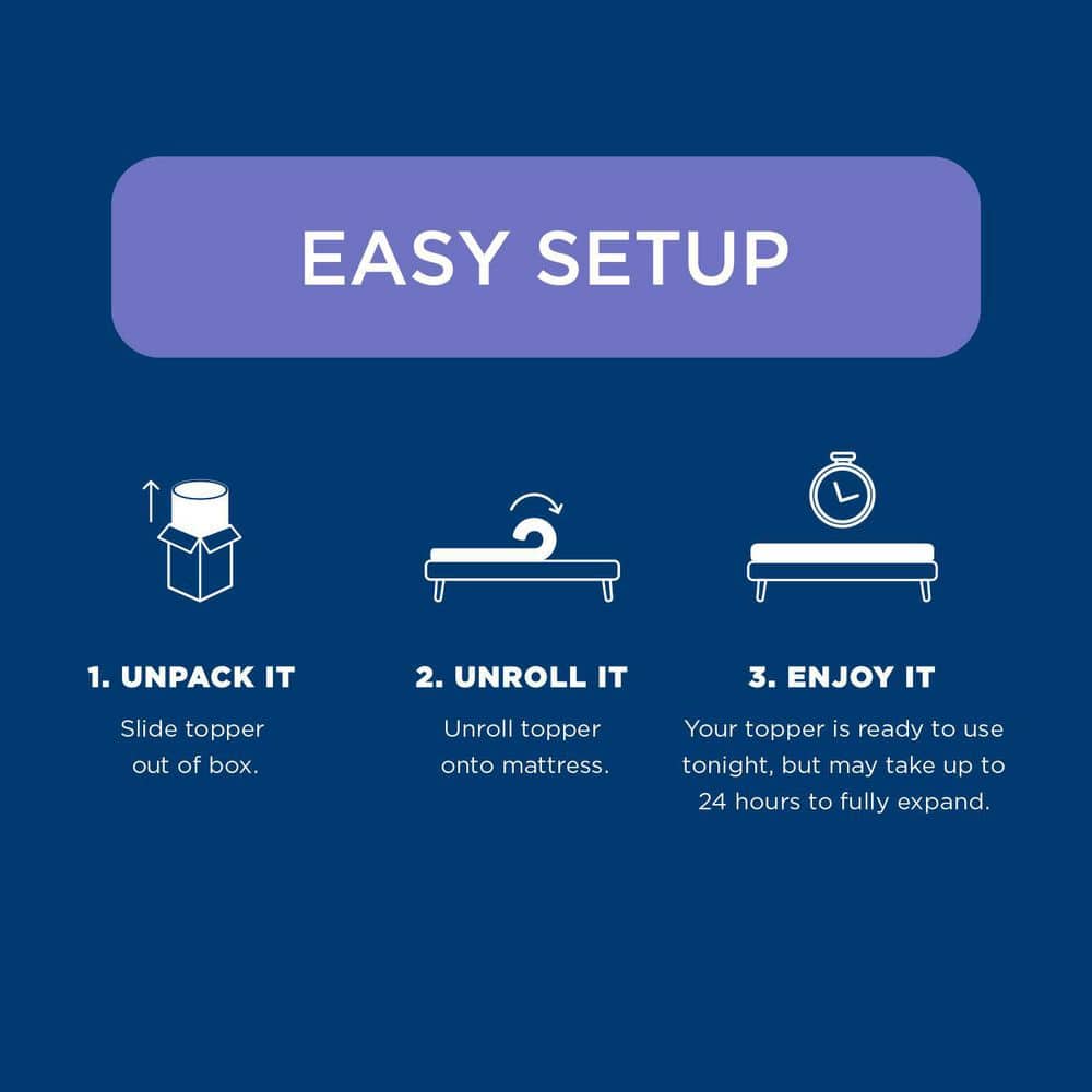 King-Sized Tempur Adapt 3-Inch Memory Foam Mattress Topper