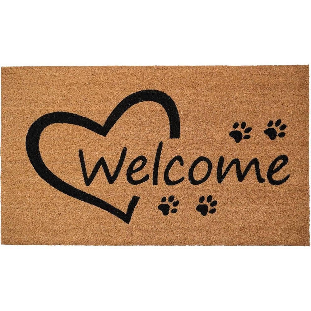 Multi-Colored 29 in. x 17 in. Coir Outdoor Door Mat price history on PriceWatchPro