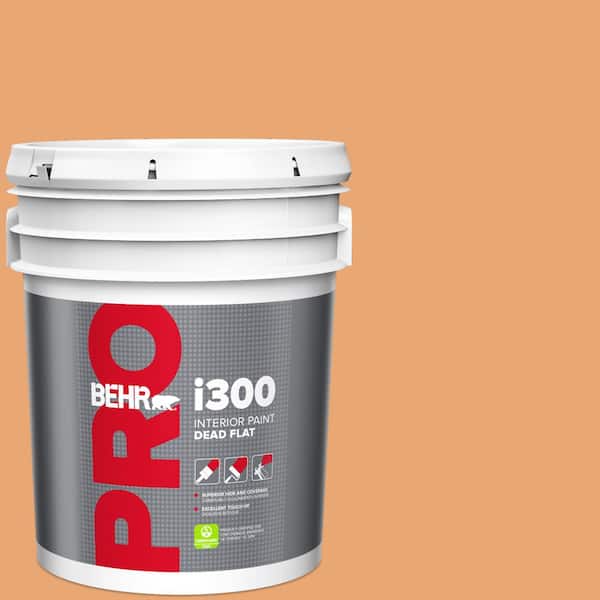 BEHR PRO 5 gal. #M230-5 Sweet Curry Dead Flat Interior Paint