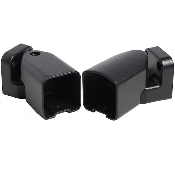 Contemporary Black Aluminum Textured Multi-Angle Bracket Kit
