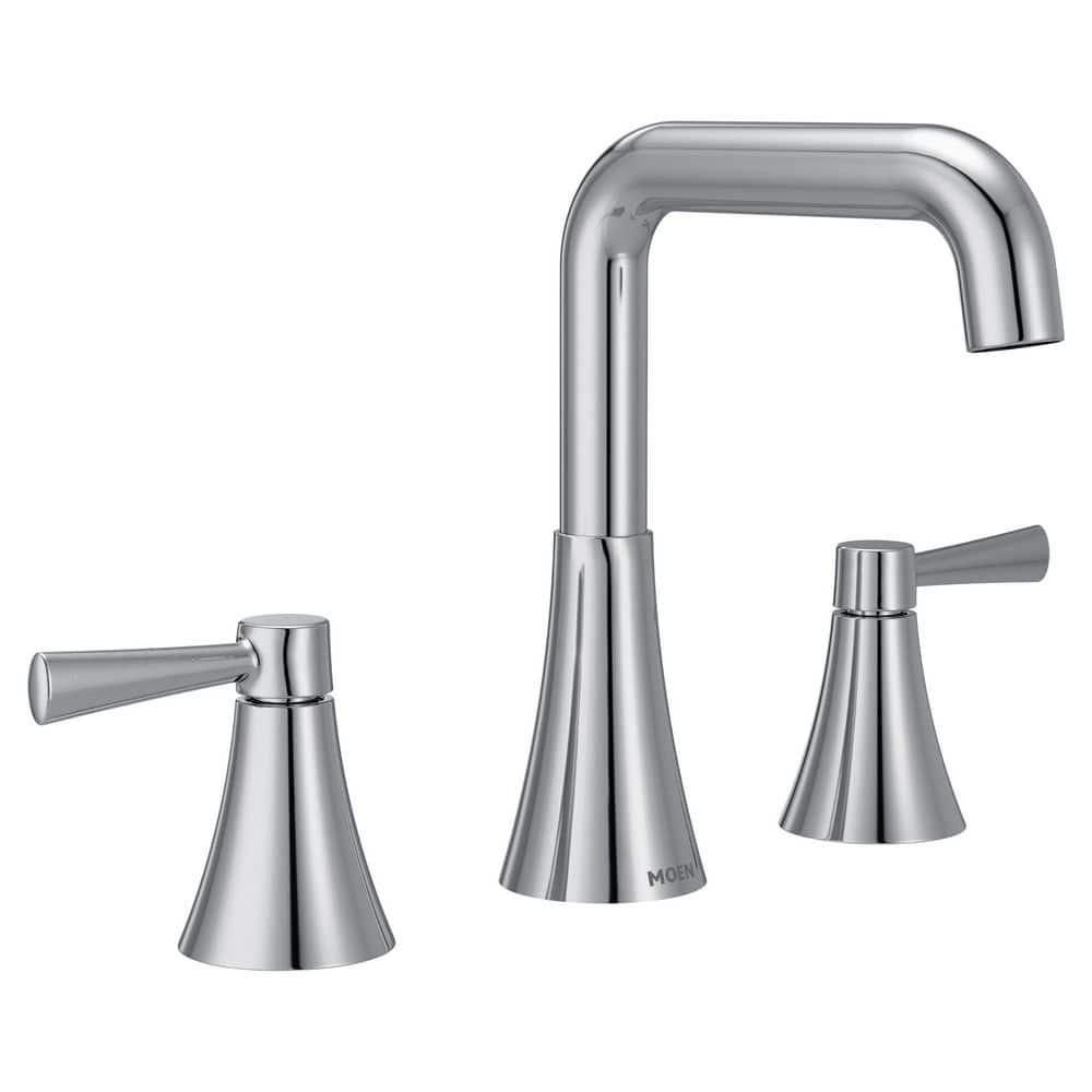MOEN Ronan 8 in. Widespread 2-Handle Bathroom Sink Faucet with