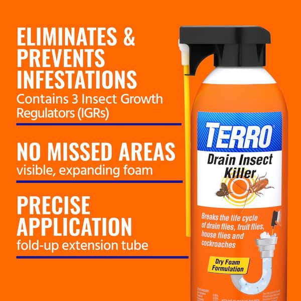 8 oz. Drain Insect Killer Aerosol Spray (2-Pack)