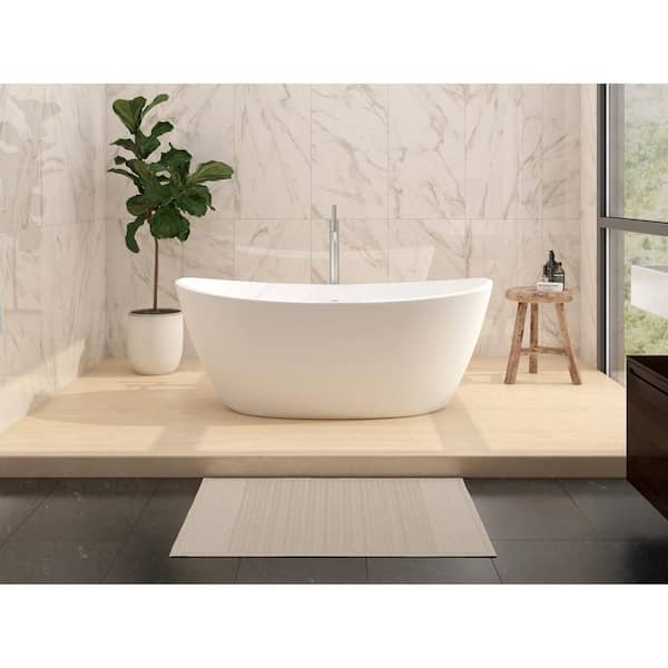 castellousa Manhattan 59.05 in. Solid Surface Stone Resin