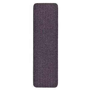 Old Gray 7 in. x 24 in. Indoor Carpet Stair Treads Slip Resistant Backing