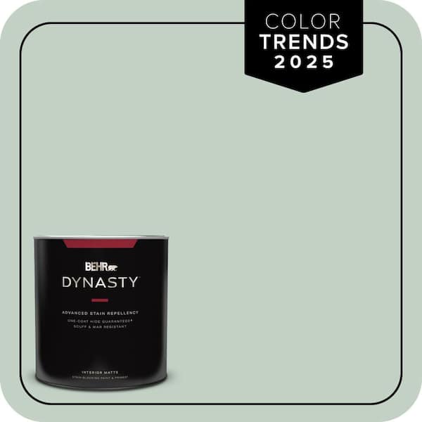 BEHR DYNASTY 1 Qt. #PPU11-13 Frosted Jade One-Coat Hide Matte Interior Stain-Blocking Paint & Primer