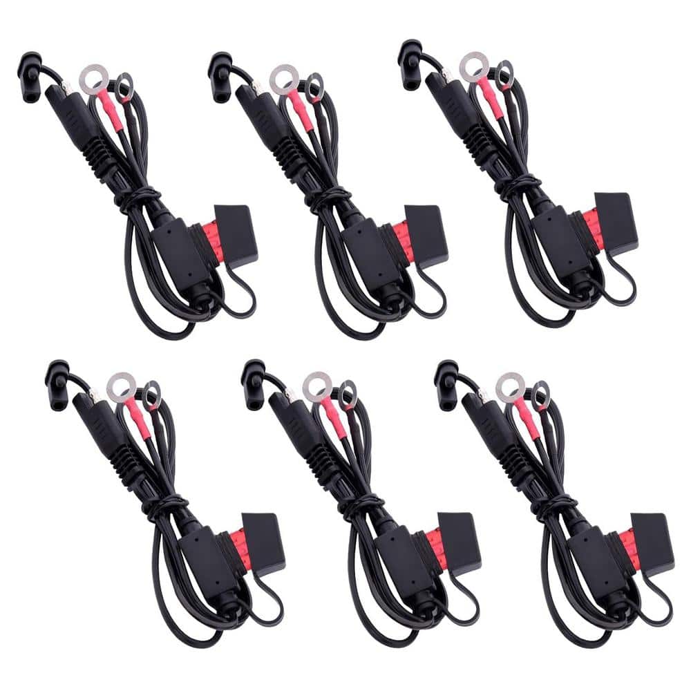 1.83 ft. 18AWG Indoor/Outdoor Fused Ring Terminal-Harness Quick Connect Extention Cord in Black (6-Pieces) price history on PriceWatchPro