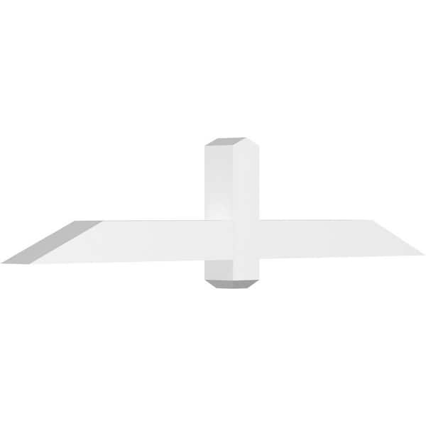 Ekena Millwork Eugene 60 in. W x 12.5 in. H x 4 in. D Signature Polyurethane Bracket