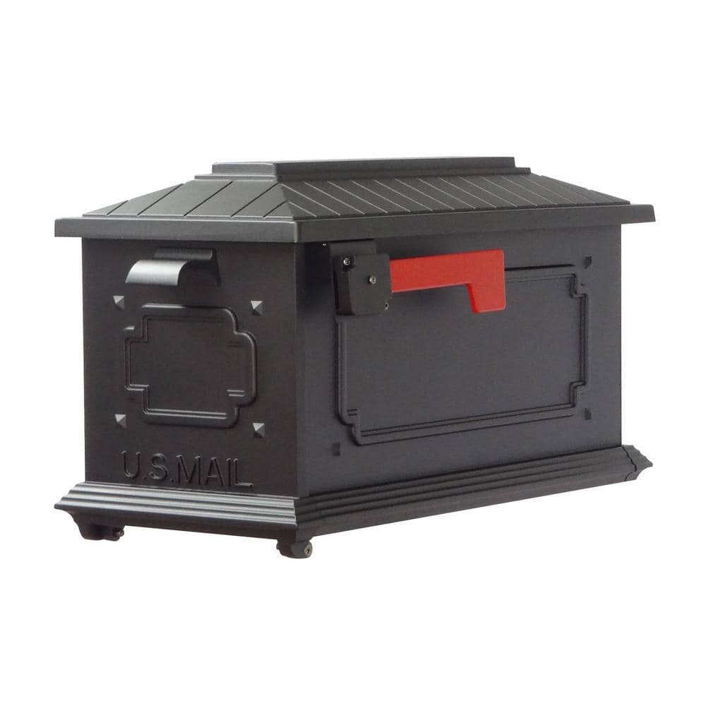 Kingston Black Post Mount Mailbox