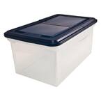 15 Gal. 23 in. Storage Bin with Lid in Clear
