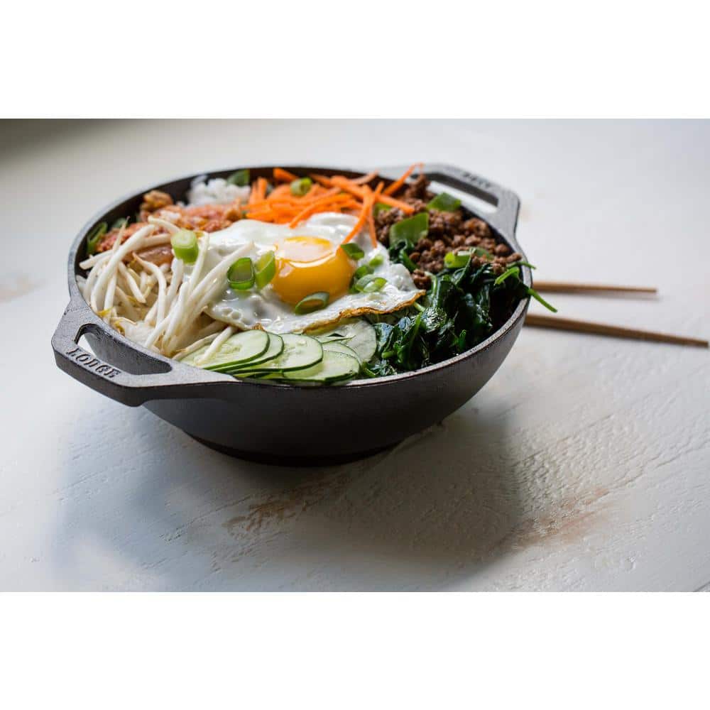 Lodge Mini Wok, Hand Wash, Cast Iron, 6.25 Inch