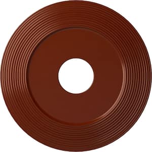 1 in. x 16-1/8 in. x 16-1/8 in. Polyurethane Adonis Ceiling Medallion, Firebrick