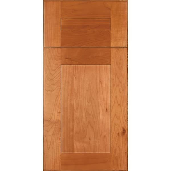 Newport 7.5 in. W x 0.75 in. D x 7.5 in. H in Cinnamon Cabinet Door Sample