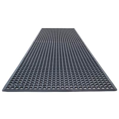 Rubber-Cal Dura Chef Black 7/8 in. x 38.5 in. x 58.5 in. Anti-Fatigue Mat  03_116_WBK - The Home Depot