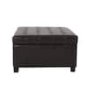 Noble House Alexandria Brown Storage Ottoman 641 - The Home Depot