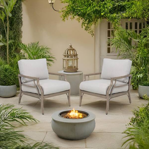 PEAK HOME FURNISHINGS Lamando 2-Piece Aluminum Patio Outdoor