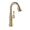 Delta Cassidy Single-Handle Bar Faucet in Lumicoat Champagne Bronze ...