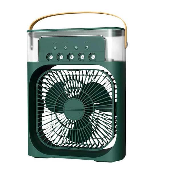 Tatahance 8.26 in. 3 Speed Portable Air Conditioner Fan with 7 Color Lights and Timed