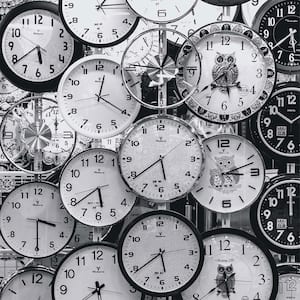Stop Time Frameless Black and White Natural Photography Wall Art 30 in. x 30 in.