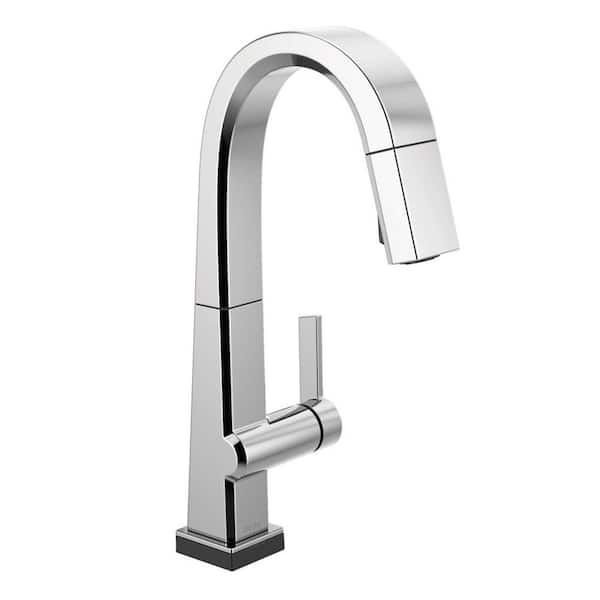 Delta Pivotal Single Handle Bar Faucet with Touch2O Technology and MagnaTite Docking in Chrome