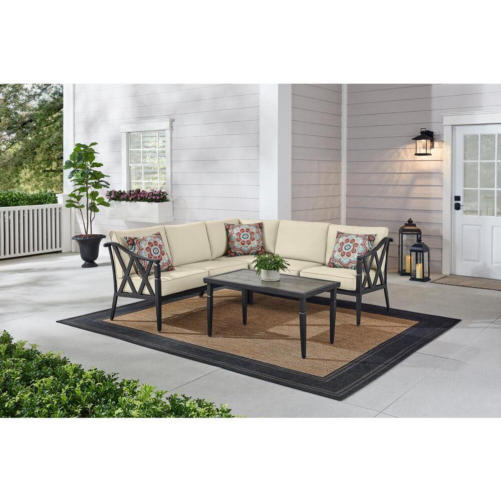 Metal 2024 sectional outdoor