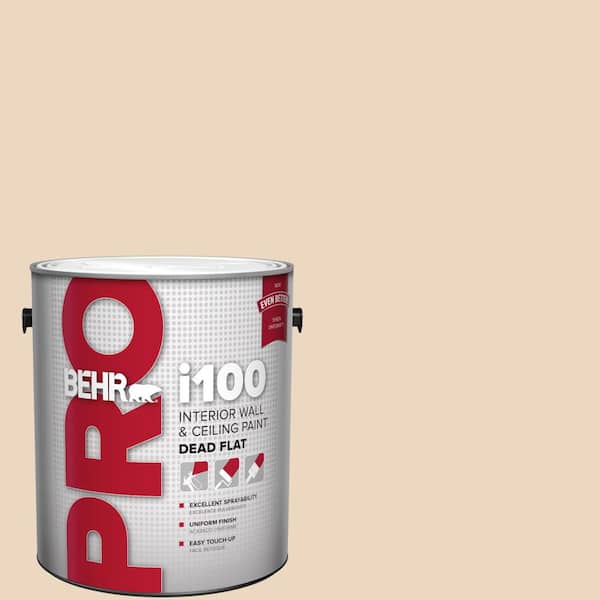 1 Gal. #PPU4-10A Sandy Beige Dead Flat Interior Paint