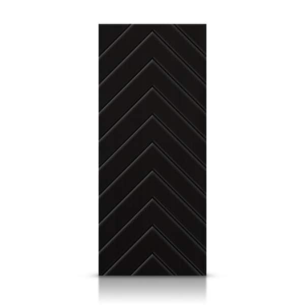 CALHOME 24 in. x 80 in. Hollow Core Black Painted Composite MDF Interior Door Slab
