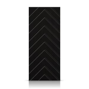 30 in. x 80 in. Hollow Core Black Stained Composite MDF Interior Door Slab
